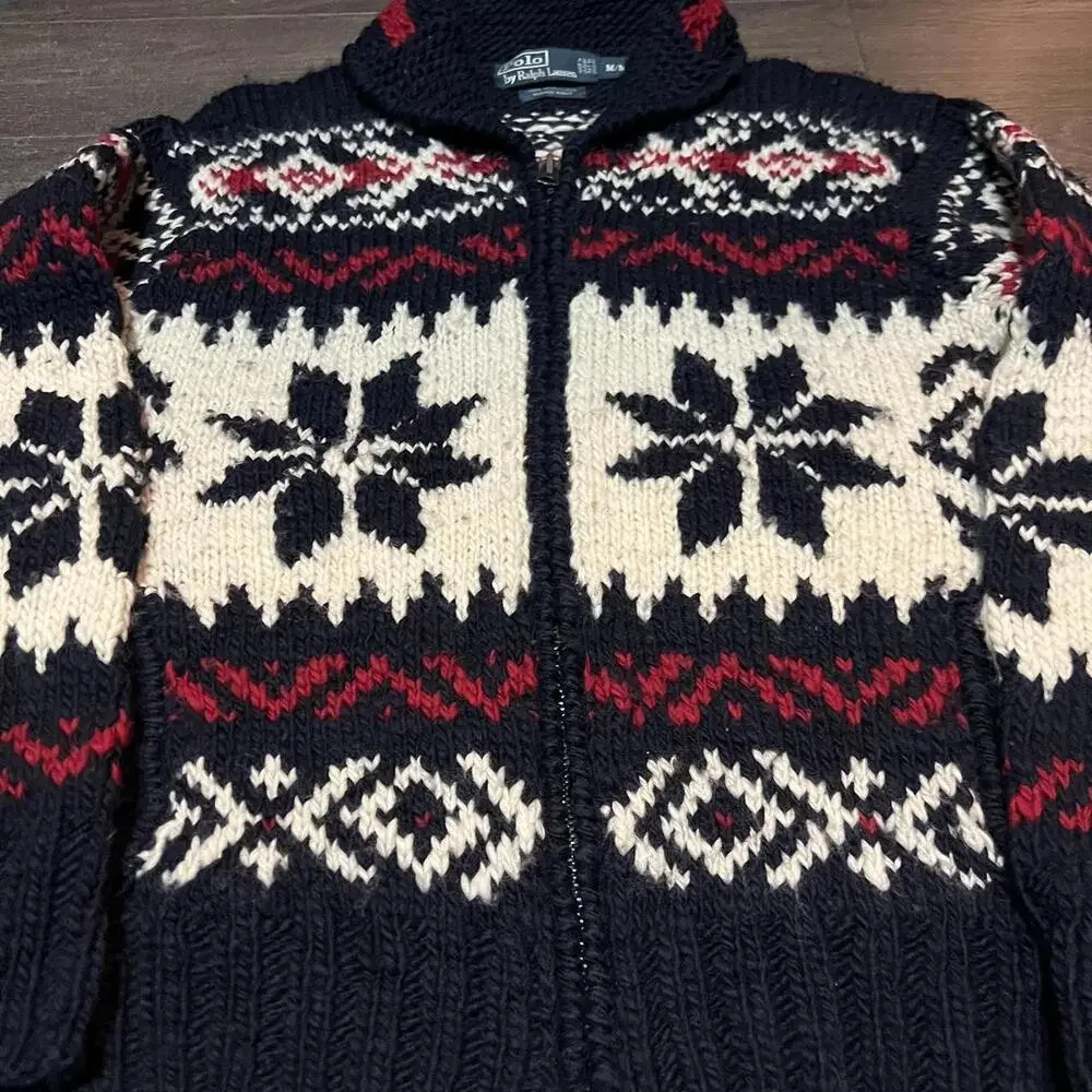 Vintage Polo Ralph Lauren Cowichan Sweater RARE - Picture 6 of 7